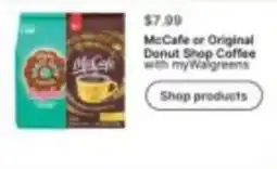 Walgreens McCafe or Original Donut Shop Coffee with myWalgreens offer
