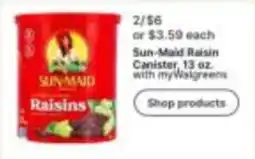 Walgreens Sun-maid raisins offer
