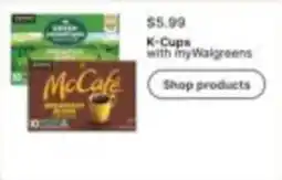 Walgreens McCafé Breakfast Blend K-Cups offer