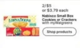 Walgreens Nabisco Small Box Cookies or Crackers offer