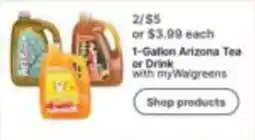 Walgreens Arizona Tea or Drink offer