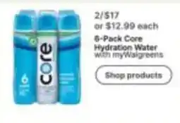 Walgreens Core Hydration Water offer