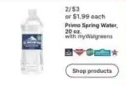 Walgreens Primo Spring Water offer