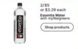 Walgreens Essentia Water offer