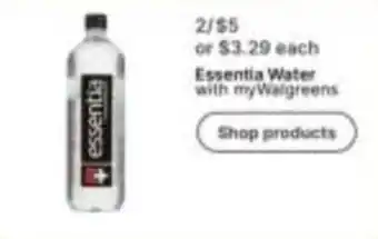 Walgreens Essentia Water offer