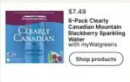 Walgreens Clearly Canadian Blackberry Sparkling Water offer