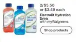 Walgreens Electrolyte Hydration Drink offer
