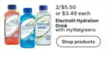Walgreens Electrolyte Hydration Drink offer