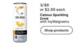 Walgreens Celsius Sparkling Drink offer