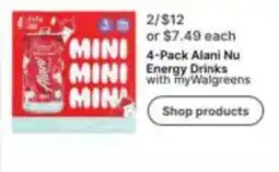 Walgreens Alani Nu Energy Drinks offer