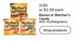 Walgreens Riesen or Werther's Candy offer