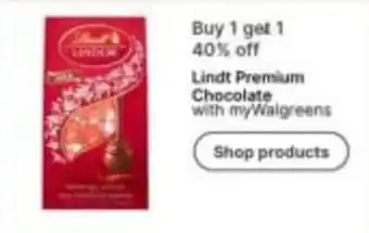 Walgreens Lindt Premium Chocolate offer