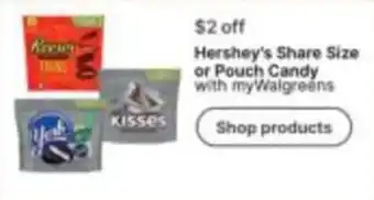 Walgreens Hershey's Share Size or Pouch Candy offer