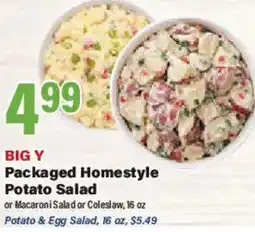 Big Y BIG Y Packaged Homestyle Potato Salad offer