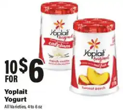 Big Y Yoplait Yogurt offer