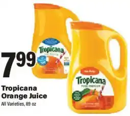 Big Y Tropicana Orange Juice offer