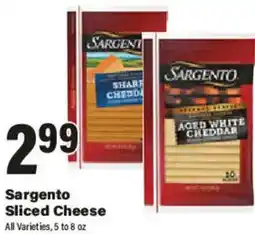 Big Y Sargento Sliced Cheese offer