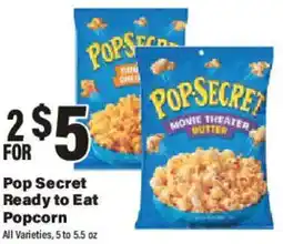 Big Y Pop Secret Ready to Eat Popcorn offer