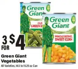 Big Y Green Giant Vegetables offer