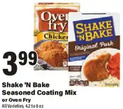 Big Y Shake 'N Bake Seasoned Coating Mix or Oven Fry offer