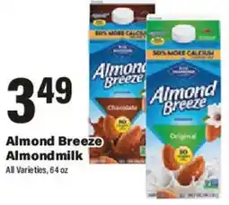 Big Y Almond Breeze Almond milk offer