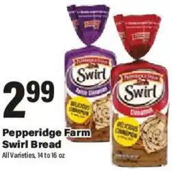 Big Y Pepperidge Farm Swirl Bread offer