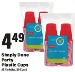 Big Y Simply Done Party Plastic Cups offer