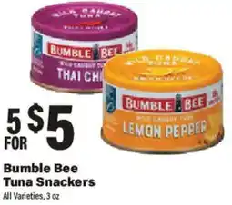 Big Y Bumble Bee Tuna Snackers offer