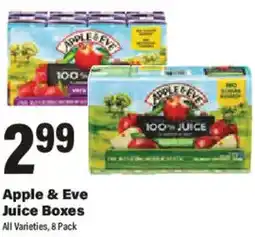Big Y Apple & Eve Juice Boxes offer