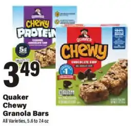 Big Y Quaker Chewy Granola Bars offer