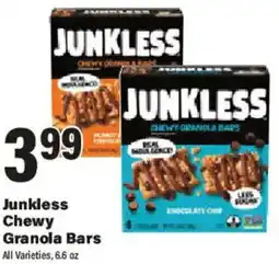 Big Y Junkless Chewy Granola Bars offer