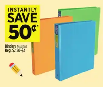 Dollar General Binders offer