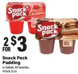 Big Y Snack Pack Pudding offer