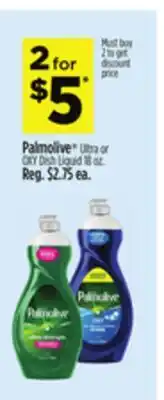 Dollar General Palmolive Ultra or OXY Dish Liquid offer