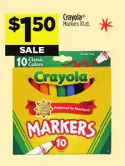 Dollar General Crayola Markers offer