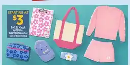 Dollar General Back to School Apparel or Accessories offer