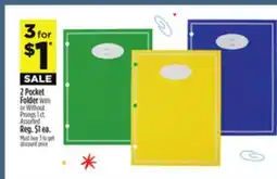 Dollar General 2 Pocket Folder offer