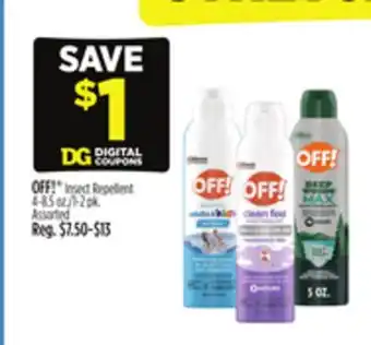 Dollar General OFF! Insect Repellent offer