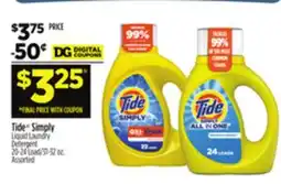 Dollar General Tide Simply Liquid Laundry Detergent offer