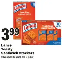 Big Y Lance Toasty Sandwich Crackers offer