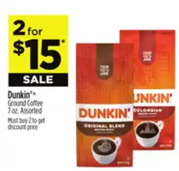 Dollar General Dunkin' Ground Coffee offer