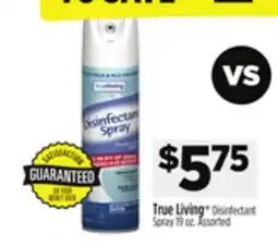 Dollar General True Living Disinfectant Spray offer