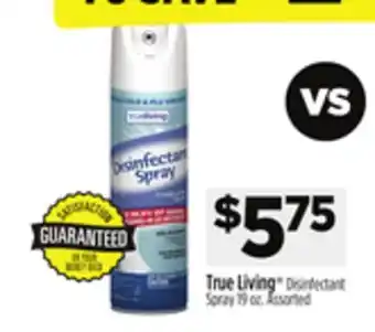 Dollar General True Living Disinfectant Spray offer