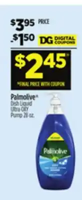 Dollar General Palmolive Dish Liquid Ultra OXY Pump offer