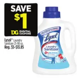 Dollar General Lysol Laundry Sanitizer offer