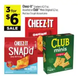 Dollar General Cheez-It Crackers or Club Minis Original offer