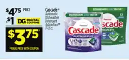Dollar General Cascade Automatic Dishwasher Detachable ActionPacs offer