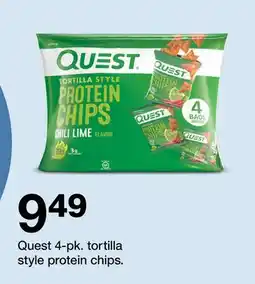 Target Quest 4-pk. tortilla style protein chips offer