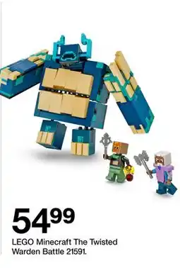 Target LEGO Minecraft The Twisted Warden Battle 21591 offer
