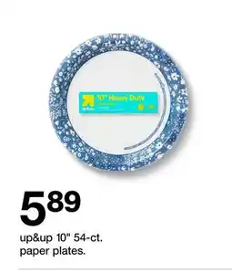 Target up&up 10 54-ct. paper plates offer